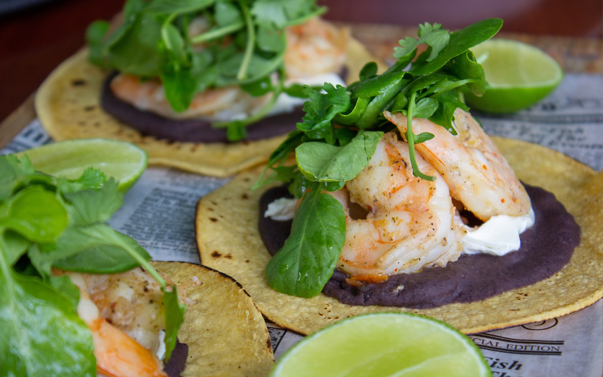 Condado Beach Tacos And Tequila Shrimp Tacos