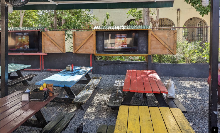 Condado Beach The Place Back Patio Seating