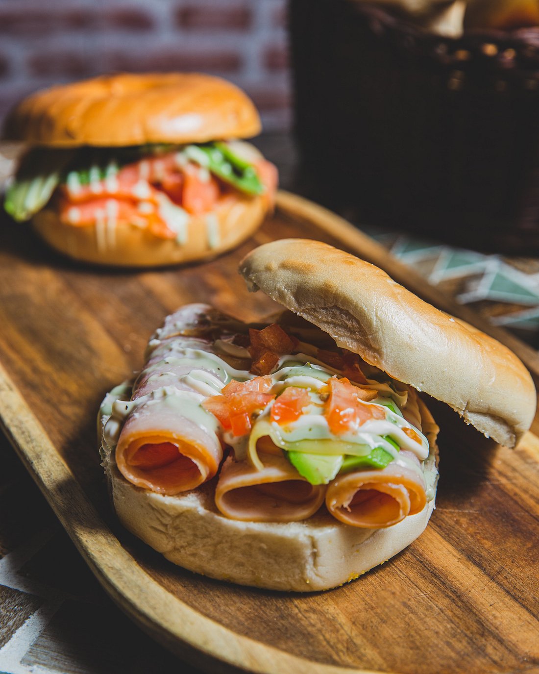 Escambron Beach Christianson Bagel Sandwich