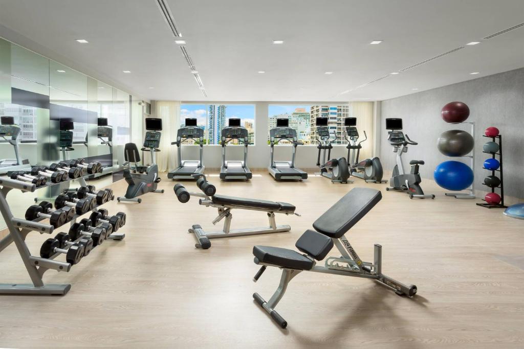 Ac Marriott Hilton Escambron Beach San Juan Fitness Center